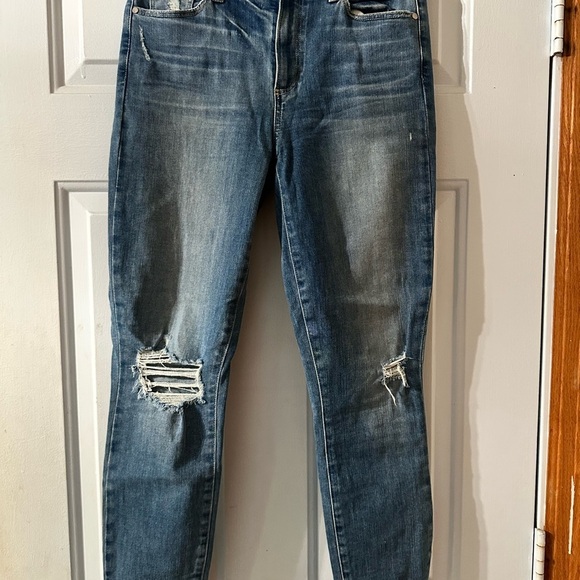 PAIGE Hoxton Ankle in Dezi Destructed distressed skinny ankle jeans 28 - Picture 2 of 13
